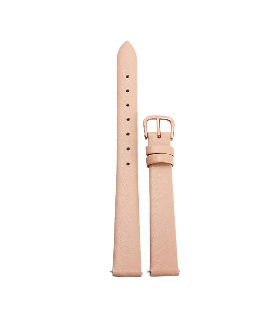 1302 Ultra-Thin Calfskin Leather Watch Strap for Women 12-22mm