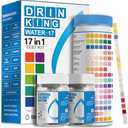 AAwipes Drinking Water Test Strips 17 in 1 50 Strips + 2 Bacteria Tester Kits, Complete Water Testing Kits for Home, Well, Tap Water, City Water, Flood Water Testing Strips (K03-50) EXP. 10/08/2027