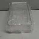 Clear Plastic Storage Bin with Lid, Makeuo Holder, Fridge Organizer, Refrigerator Organizers and Storage, Small Container for Pantry, Office, Dresser, Bathroom, Kitchen, Snack (Medium)