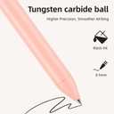 Gel Pens, 5 Pcs 0.5mm Retractable Quick Dry Black Ink Fine Point Rolling Ball Gel Pen, Smooth Writing No Bleed for Journaling Note Taking, Home School Office Supplies