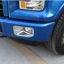 JeCar Front Fog Light Lamp Cover Bezel Trim Exterior Accessories for Ford F150 XLT 2015-2020 (Chrome)