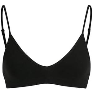 SweatyRocks Women's Triangle Bralette V Neck Wireless No Padded Bra Comfortable Everyday Bras M