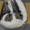 Pain Relief Cervical Pillow for Neck Support,Adjustable Ergonomic Pillow Cozy Sleeping,Odorless Orthopedic Memory Foam Pillows,Contour Bed Pillow for Side Back Stomach Sleeper (Queen Size-24.8''Lx14.96''Wx5.78''H, Grey)