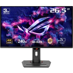 ASUS ROG Strix 27 4K QD-OLED Gaming Monitor (XG27UCDMG) - 240Hz, 0.03ms, Anti-Flicker 2.0, Custom Heatsink, Care Pro, Neo Proximity Sensor, 99% DCI-P3, True 10-bit Color