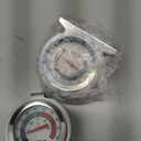 2 Pack Refrigerator Thermometer, 30-30C/20-80F, Classic Fridge Thermometer Large Dial with Red Indicator Thermometer for Freezer Refrigerator Cooler