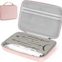 Case for High Frequency Wand, Fits for TUMAKOU/Quiet&Far/UUPAS/Uaike/DARSONVAL Skin Machines, Travel Carrying Case for Professional Skin Portable Clinical high Frequency - Pink (CASE ONLY)