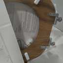 Angol Shiold Toilet Seat ROUND Natural Molded Wood 16.5"
