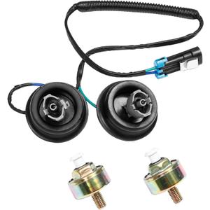 Dual Knock Sensors with Wiring Harness Kit | Knock Sensor 5.3 for Chevy Suburban Silverado Avalanche Tahoe, GMC Sierra Yukon, Cadillac Hummer & More GM Vehicles | Replace# 12601822 12589867 917-033