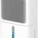 2500 Sq.Ft Dehumidifiers for Home with Drain Hose Max 34 Pints, VEAGASO Dehumidifier for Basement, Large Room, Bathroom, Bedroom, Three Modes, Intelligent Humidity Control, Dry Clothes, 24HR Timer (White)