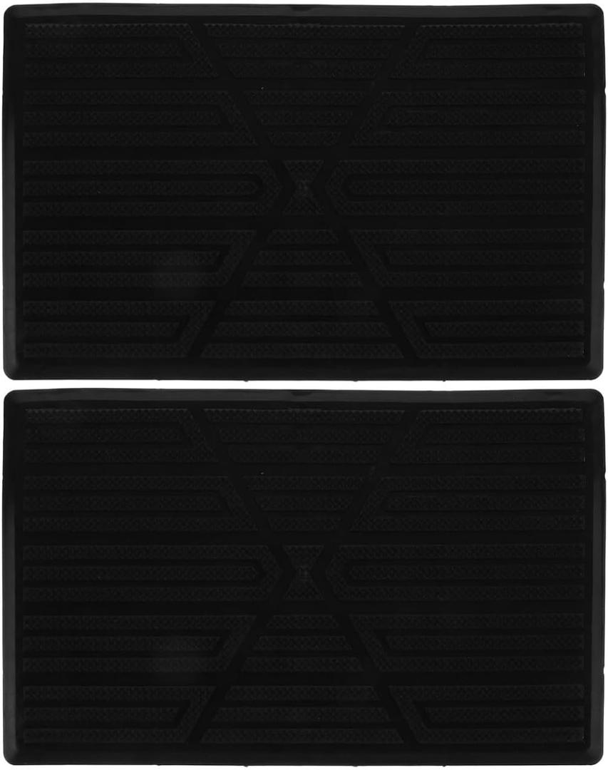 PartyKindom 2pcs Durable Car Floor Carpet Protector Patch Anti-Slip Rubber Pedal Foot Pads for Automotive Carpet Repair Versatile Design for Enhanced Protection