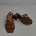 Women's SM New York Heeled Mule in Tan 8