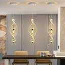 1 Lights Glam Chandelier Modern Pendant Lighting LED Dimmable Acrylic Chandelier for Kitchen Island Dining Room Bedroom Living Room Silver