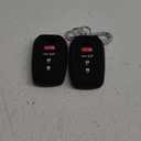 TANDRIVE Key Fob Cover for Toyota 2025 Camry and 2025 2024 2023 Corolla Crown, 4-Button, Silicone, 2-Pack, Black