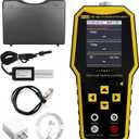 7 in 1 Soil Tester, Nitrogen Phosphorus Potassium NPK Tester, Handheld Soil PH Meter Kit, Temperature, Conductivity, Moisture, EC Meter for Petrochemical, Agriculture - Yellow