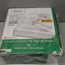 Mead #10 Envelopes, Letter Size, 4-1/8" x 9-1/2", Security Printed Lining for Privacy, Press-It Seal-It Self Adhesive Closure, Left Viewing Window Mailing Envelopes, 500 Count (742022)