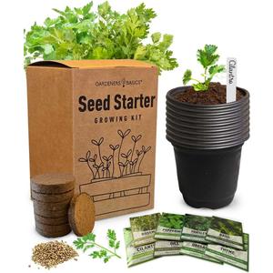 8 Herb Seed Starter Kit Grow a Variety of Fresh Culinary Herbs Non-GMO Heirloom Seeds, Complete Indoor & Outdoor Grow Kit, Perfect for Home Gardens & Cooking