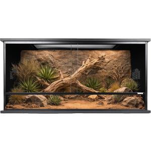 36x18x18 Inch PVC Reptile Enclosure,50 Gallon Reptile Tank Cage for Snake,Ball Python,Bearded Dragon,Gecko,Lizard,Turtle with Front Sliding Door and Top Screen Ventilation