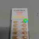 French Tip Press On Nails - BTArtbox White Almond Medium Reusable Stick On Nails in 15 Sizes - 30 Soft Gel Fake Nail Kit for Women Gift, Classic