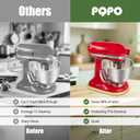 Bamboo Mixer Slider Compatible With Kitchenaid Stand Mixer,Easy-To-Move, Countertop-Protecting Mixer Accessories (4.5-5Quart)