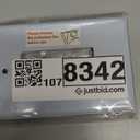 [5 Pack] BESTTEN Oversized Decorator Metal Wall Plate with Plastic Film, Oversize Decor Receptacle Outlet Cover, Corrosion-Resistant Stainless Steel Switch Cover, Brushed Finish, Silver