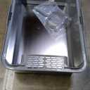 Enclosed Stainless Steel Cat Litter Box with Lid, XL Extra Large Litter Box for Big Cats, Metal Litter Pan High Sided, Never Absorbs Odors, Anti-Urine Leakage, Include Scoop (SH-Light Gray)