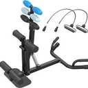 Upgrade Deep Squat Machine for Women, Adjustable Squat Assist Trainer with 4 Resistance Levels, Glute & Leg Workout Equipment, Core & Push Up Exercise Machine for Home Gym Fitness