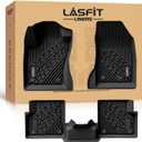 LASFIT Floor Mats for Jeep Renegade 2015-2023 | All Weather, TPE, Custom Fit, Car Mats, Floor Liners, 1st & 2nd Row, Black