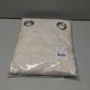 NICETOWN Natural Linen Curtains 84 inch Long 2 Panels Set, Grommet Top Thick Linen Burlap Semi Sheer Vertical Drapes Privacy Assured with Light Filtering for Bedroom/Living Room, W55 x L84