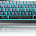 BlueFinger 60% Wireless Mechanical Gaming Keyboard, Bluetooth/2.4G/USB-C Hot Swappable RGB Backlit Keyboard with Side-Printed PBT Keycaps, for MAC Xbox PC PS5, Black