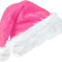Christmas Santa Hat for Adults, Velvet Santa Hats Plush Christmas Hat for Xmas New Year Party Decorations and Supplies