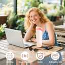 2 x 2PCS Silicone Boots for Owala FreeSip Sway 30oz, 40oz, and FreeSip Tumbler 40oz Bottles, Anti-Slip Protective Sleeve, Enhances Stability & Prevents Scratches, Apricot Beige