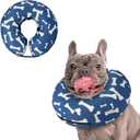 Supet Inflatable Dog Cone Collar for Large Medium Small Dogs, Soft Cone Collar for Dogs Cats, ECollar Doggie Neck Donut Dog Cone Alternative After Surgery M