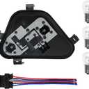 Driver Side Left Rear Tail Light Lamp Holder Bracket Socket Panel Plug Connector Board with Bulbs & Harness Compatible with BMW 3 Series 328i/d 320i 335i 2012 2013 2014 2015 Replace 63217313043