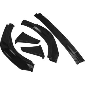 Compatible with Toyota Camry SE XSE 2018-2024 YOFER Glossy Black Car Front Bumper Spoiler Lip Lower Guard Blade Auto Accessories