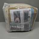 2 Pieces T Cushion Chair Covers with Arms Thick Velvet Couch Cover Stretch T Cushion Sofa Covers for Living Room Chair Cover with Individual T Cushion Covers , Washable (1 Cushion Chair, Ivory)