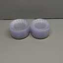 U-QE 100 Pieces Clear Plastic Plates-6 Inch Plastic Dessert Plates Disposable - Washable & Reusable - Premium Hard Clear Plates Fancy Disposable Heavy Duty Plastic Plates for Party,Weddings and Events