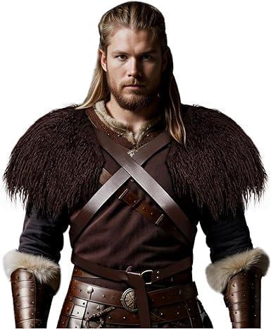 Junova Viking Style Cape Shawl Exquisite Medieval costume cosplay