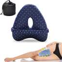 Smooth Spine Pillow For Side Sleeping Alignment Pillow - Relieve Hip Pain Sciatica Leg Pillow For Side Sleeping Knee Pillow Leg Pillow Hip Alignment Pillow Pillow, Improving Sleep Quality (Blue)