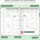 Clever Fox Planner PRO Schedule Dated (Jan 2026Jan 2027) Weekly & Monthly Life Planner with Time Slots, Appointment Book and Daily Organizer to Increase Productivity, A4 Hardcover Forest Green