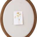 SOFE Oval Framed Linen Bulletin Board, Unique Fabric Pin Boards for Walls, 21 x 17 Inches Hanging Vision Board, Message Display Notice Memory Board for Office Home and School with Pins, 17.3" x 21.4"