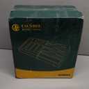 Calmbee 9 in 1 Bamboo Storage Bag Organizer for Kitchen Drawer  Plastic Wrap Dispenser with Cutter & Foil Organizer, Wooden Baggie Organizer for Sandwich, Snack, Gallon, Quart Sizes, Natural