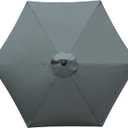 9 Feet Patio Umbrella Replacement Canopy for 6 Ribs, Market Umbrella Top, Yard Table Umbrella Top Cover,Universal Strong and Thick Umbrella Canopy,Canopy Only
