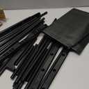 Calmootey 4-Tier Shoe Rack, Tall Large Capacity 20 Pairs Shoes Storage Organizer, Stackable Wide Shoe Shelf for Entryway, Hallway, Black