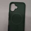 KCQNine Magnetic for iPhone 16 Case, [Compatible with MagSafe][Military-Grade Drop Protection][Anti-Yellowing] Shockproof Protective Translucent Matte Cover for iPhone 16 Phone Case,Forest Green