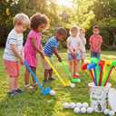 36 Pcs Plastic Mini Golf Clubs for Toddlers, Kids Golf Clubs Toy Set, Toy Balls for Outdoor Indoor Lawn Sports Birthday Gifts for Boys Girls