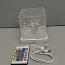 Rechargeable Shower Light No Wiring, 16 Color Changeable Ocean Wave Projector Light, Dimmable Waterproof Shower Lamp with Remote, Rotating Flame Water Ripple Lamp for Shower, Bathroom, Bedroom Decor