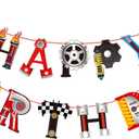 Monster Truck Party Supplies Truck Birthday Banner for Monster Machine Party Decorations Cars Trucks Birthday Banner Race Car Theme Decor