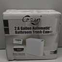 Cesun Automatic Motion Sensor Bathroom Trash Can with Lid, 2.6 Gallon Touchless Trash Bin, Smart Plastic Slim Garbage Can Small White Wastebasket for Toilet, Office, rv, Bedroom, Living Room