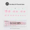 BTArtboxnails XCOATTIPS Toe Nail Tips - Lamp-Curable Sharp Square Pink Press On Toenails for Women, 150 Soak Off French Tip Toe Nail Extensions in 15 Sizes, Builder Gel & Top Coat Required
