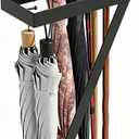 Umbrella Holder for Entryway, Black Umbrella Stand Indoor Stores Umbrellas Canes Equipped with Hooks Ideal for Home, Office , Hotel Lobby of Umbrella Storage Rack
